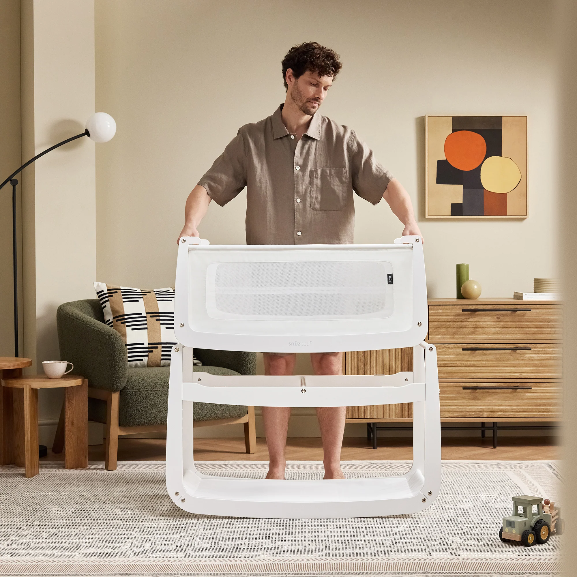 Snuz SnuzPod5 Bedside Bassinet - White - Image 6