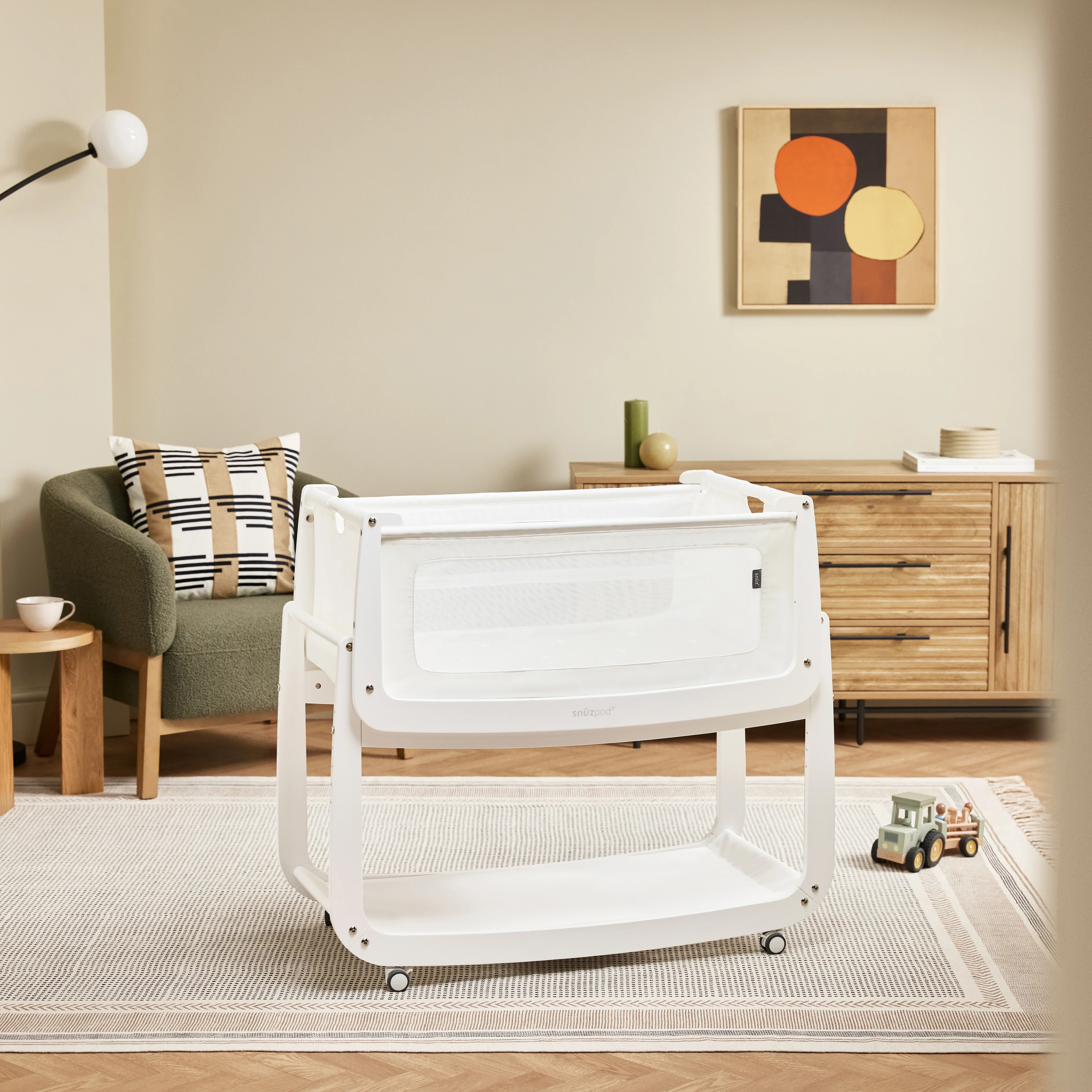Snuz SnuzPod5 Bedside Bassinet - White - Image 7