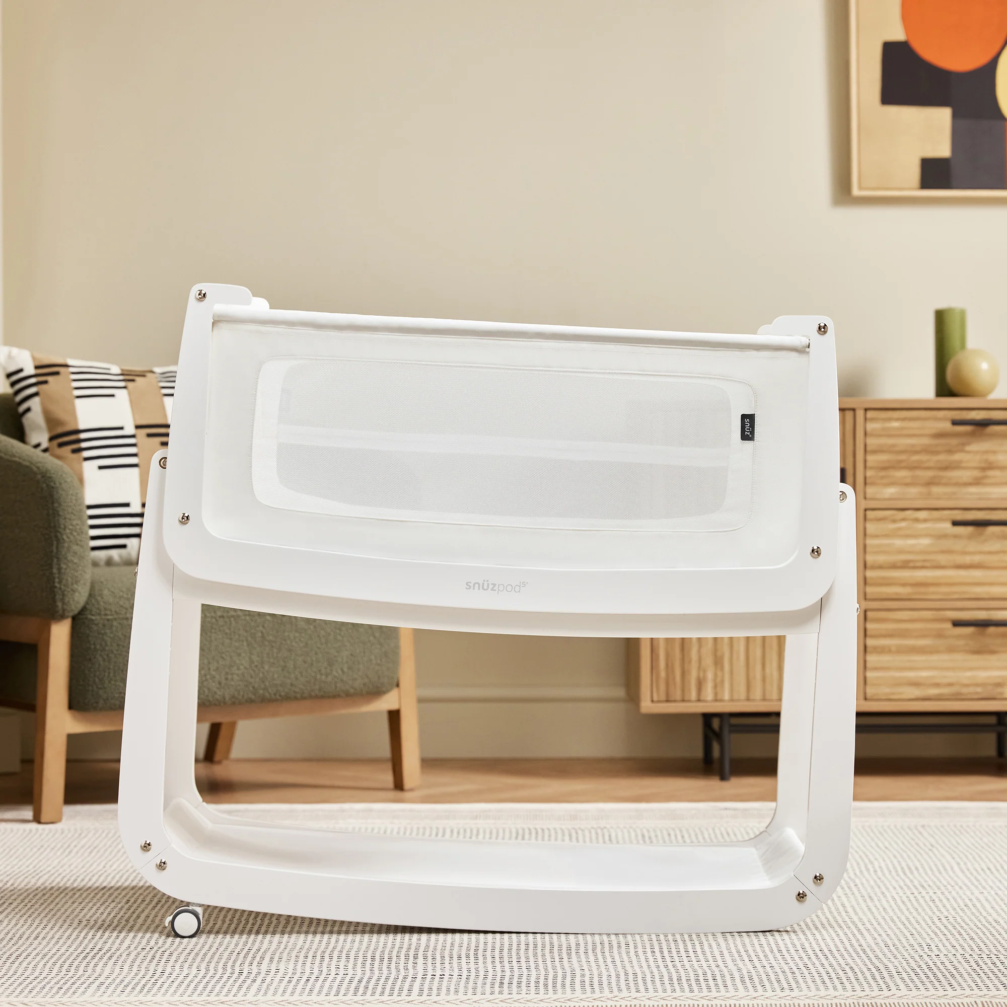 Snuz SnuzPod5 Bedside Bassinet - White - Image 8