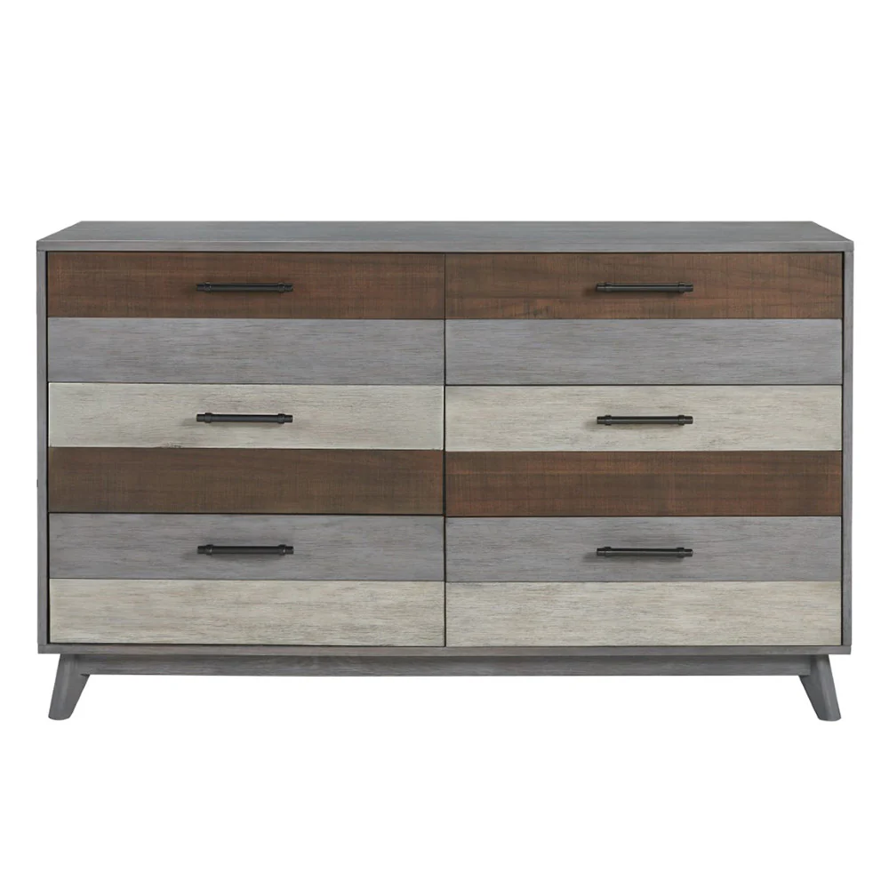 Soho Baby Cascade 6 Drawer Dresser Multi tone Gray - Image 4