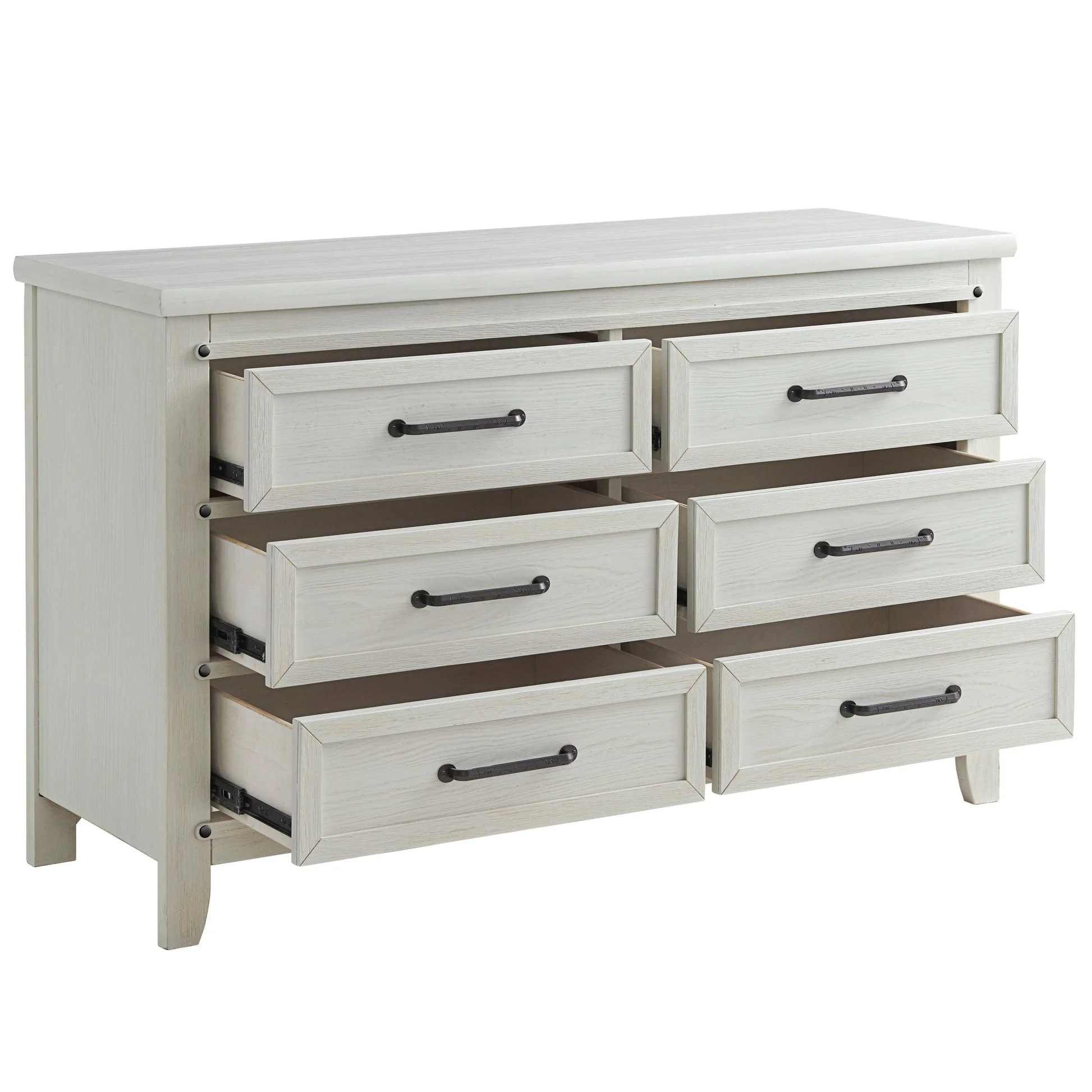 Soho Baby Ellison 6 Drawer Dresser - Rustic White - Image 5