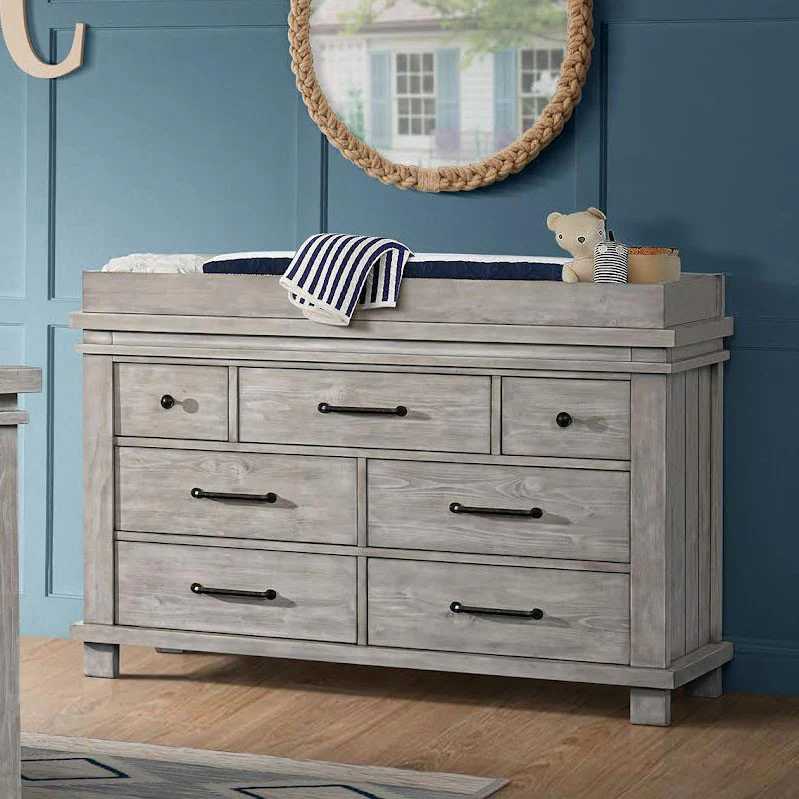 Soho Baby Hampton 7 Drawer Dresser Stone Wash - Image 5