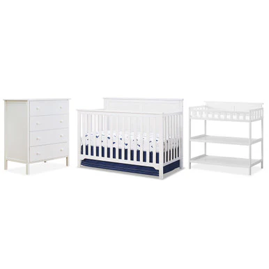 Sorelle Babies Bedroom Bundle in White - Image 2
