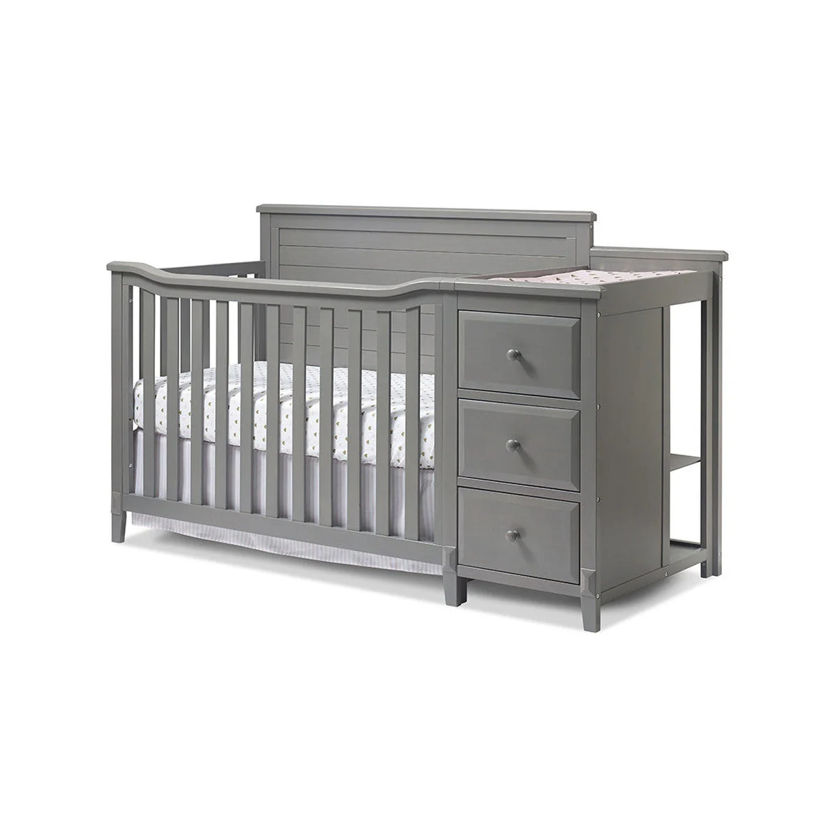 Sorelle Berkley Crib & Changer Panel Crib in Weathered Gray - Image 3