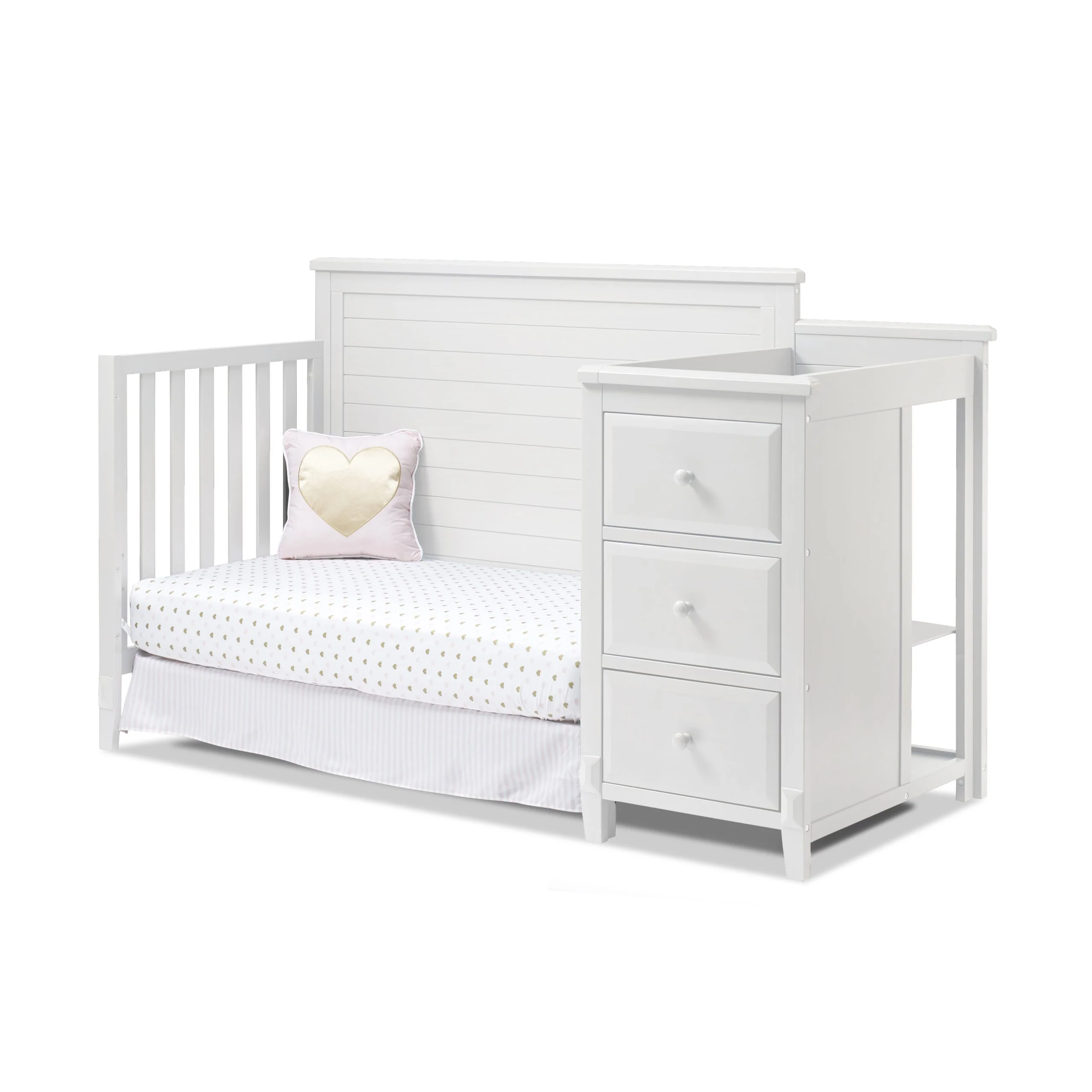 Sorelle Berkley Crib & Changer Panel Crib in White - Image 3