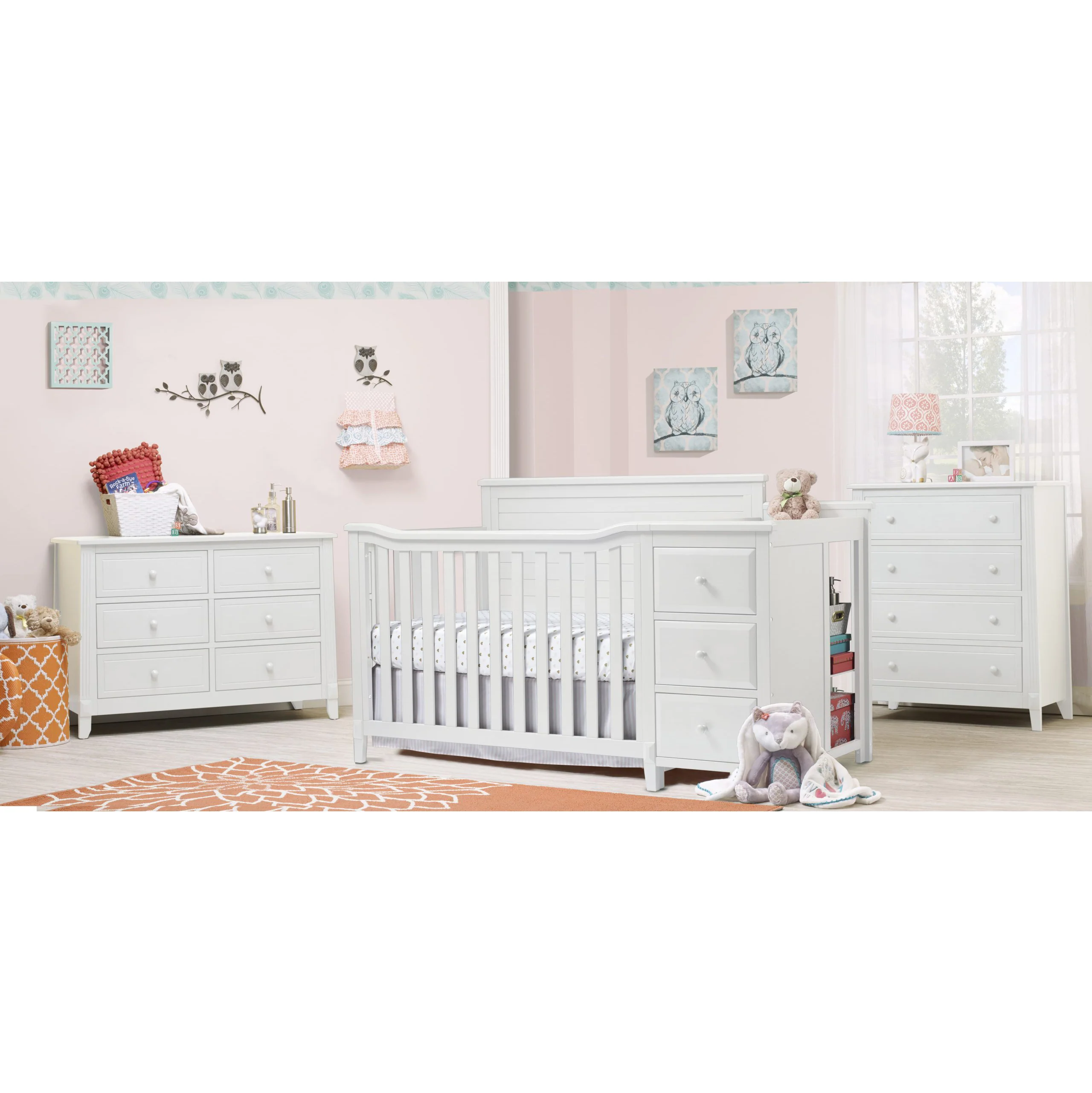 Sorelle Berkley Crib & Changer Panel Crib in White - Image 5