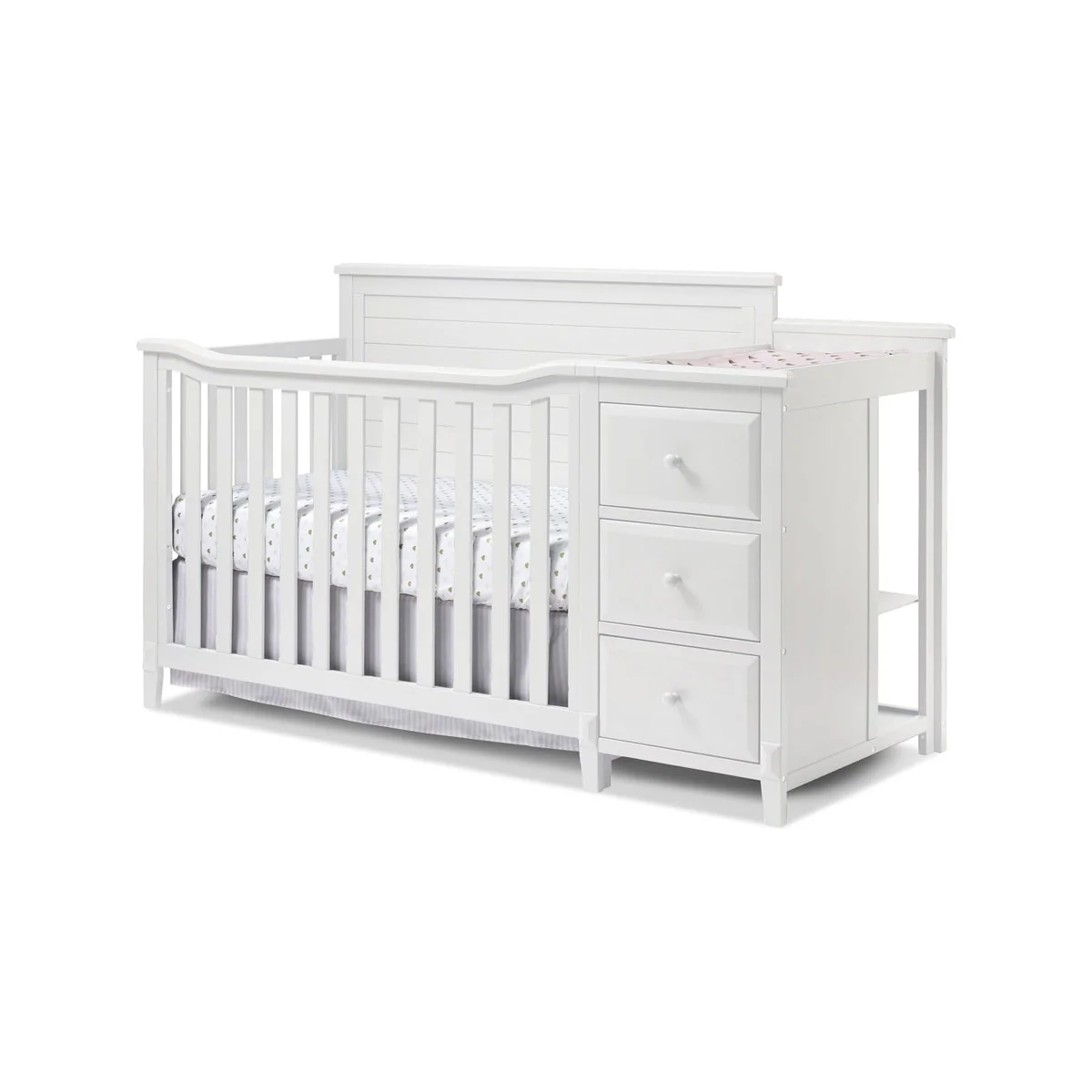 Sorelle Berkley Crib & Changer Panel Crib in White - Image 6