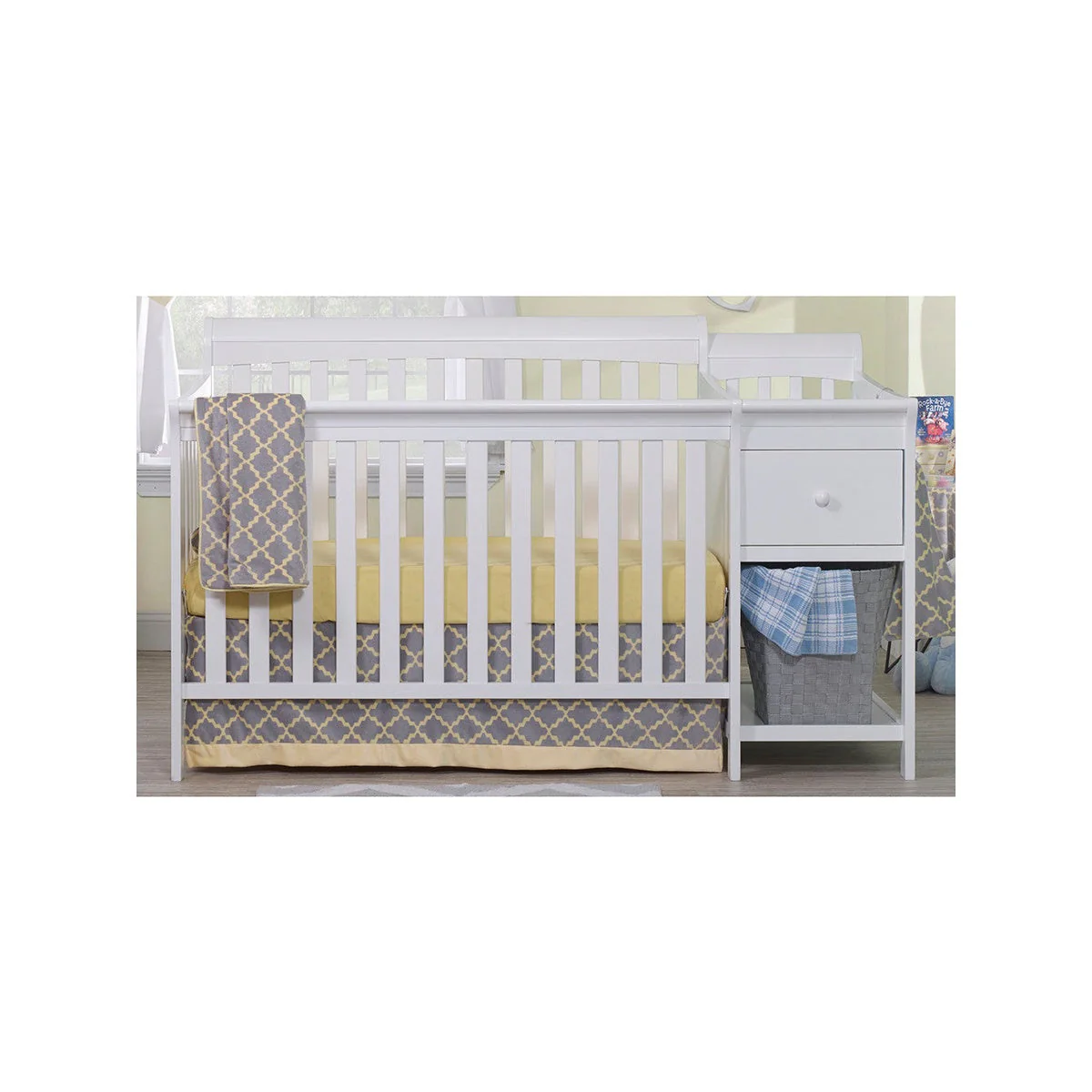 Sorelle Florence Crib & Changer in White - Image 3