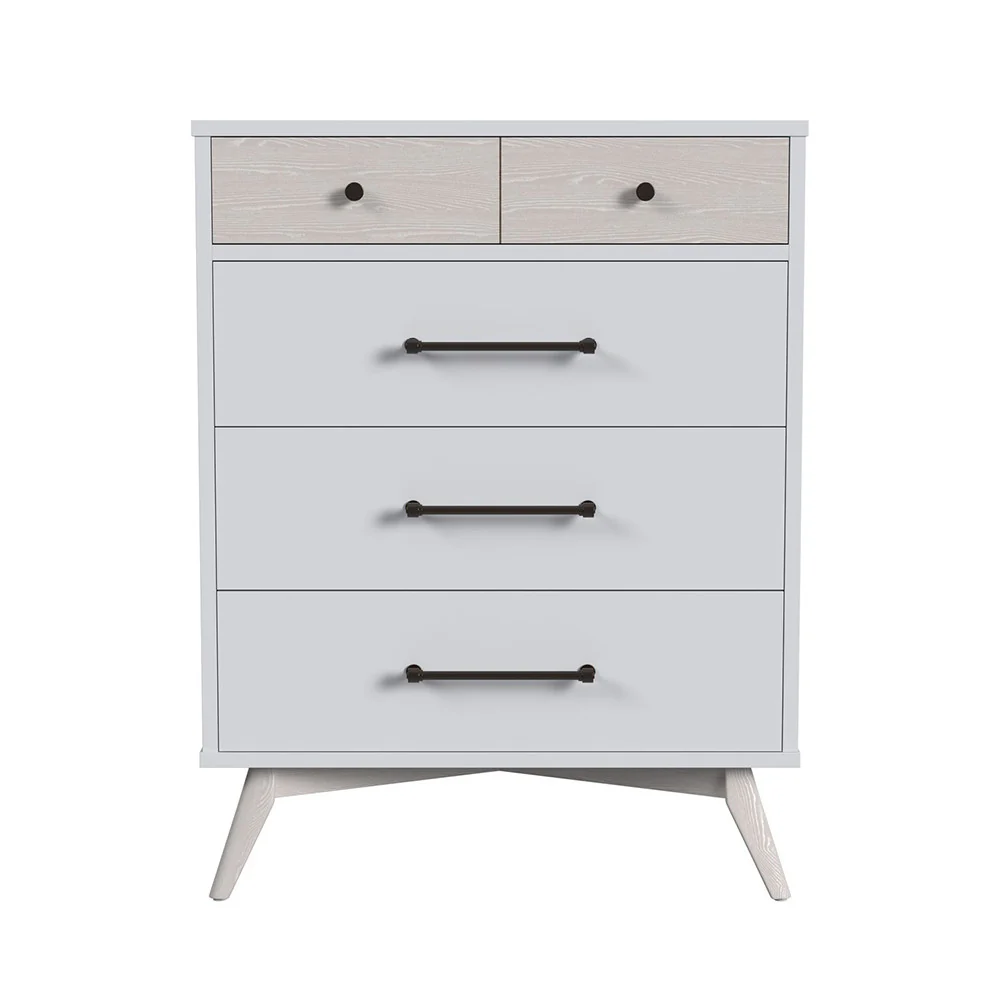 Stella Baby and Child Rowan 4 Drawer Chest in Ash Linen - Image 4