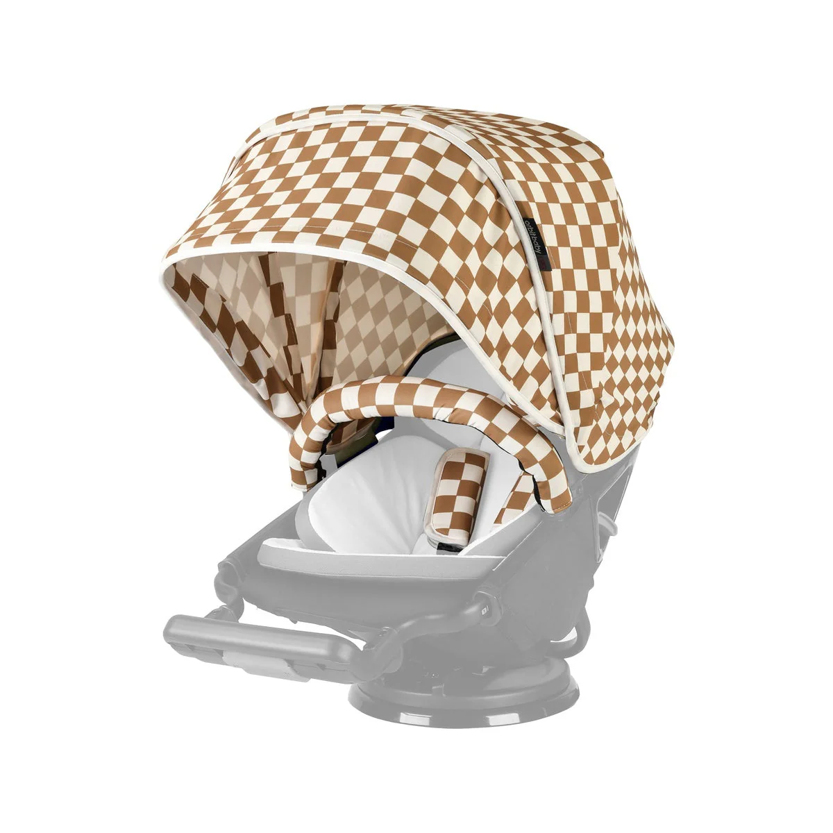 Orbit Baby Stroller Canopy in Chestnut Check - Image 5