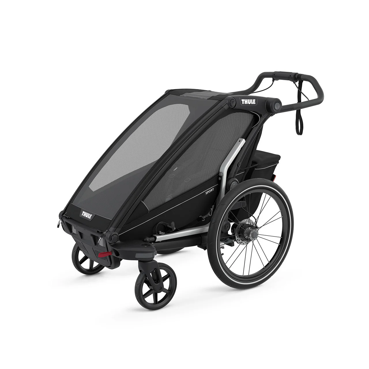 Thule Chariot Sport 1-Seat Multisport Bike Trailer Midnight Black - Image 6