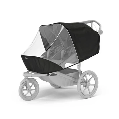 Thule Urban Glide Rain Cover Double Stroller Black - Image 2