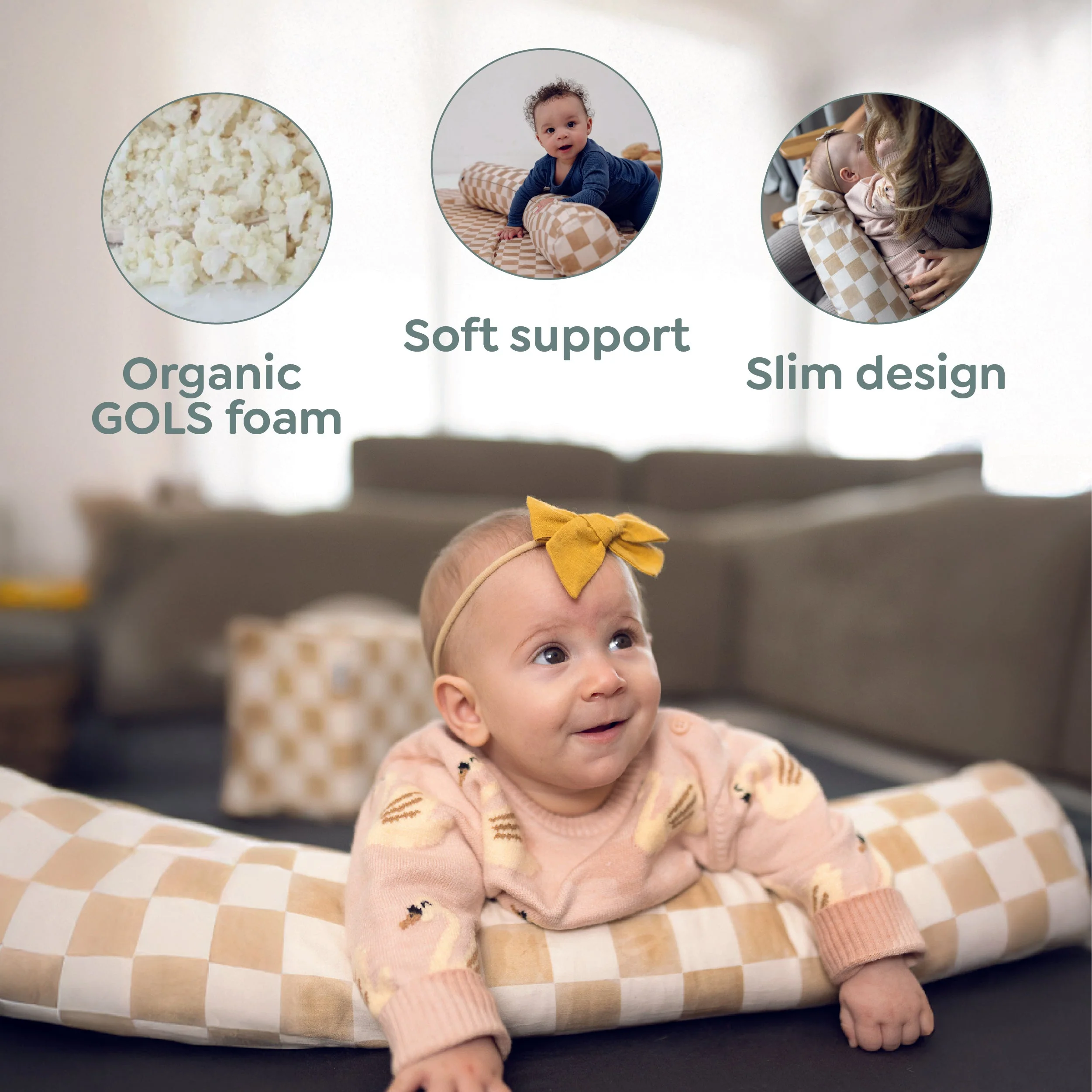 Toki Kids Terrazzo Chalk Support Pillow - Image 6