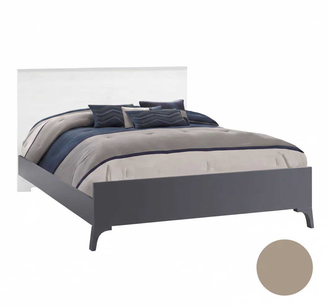 Tulip by Natart Tito and Sissi Double Bed Conversion Rails and Low profile footboard 54" - Image 3