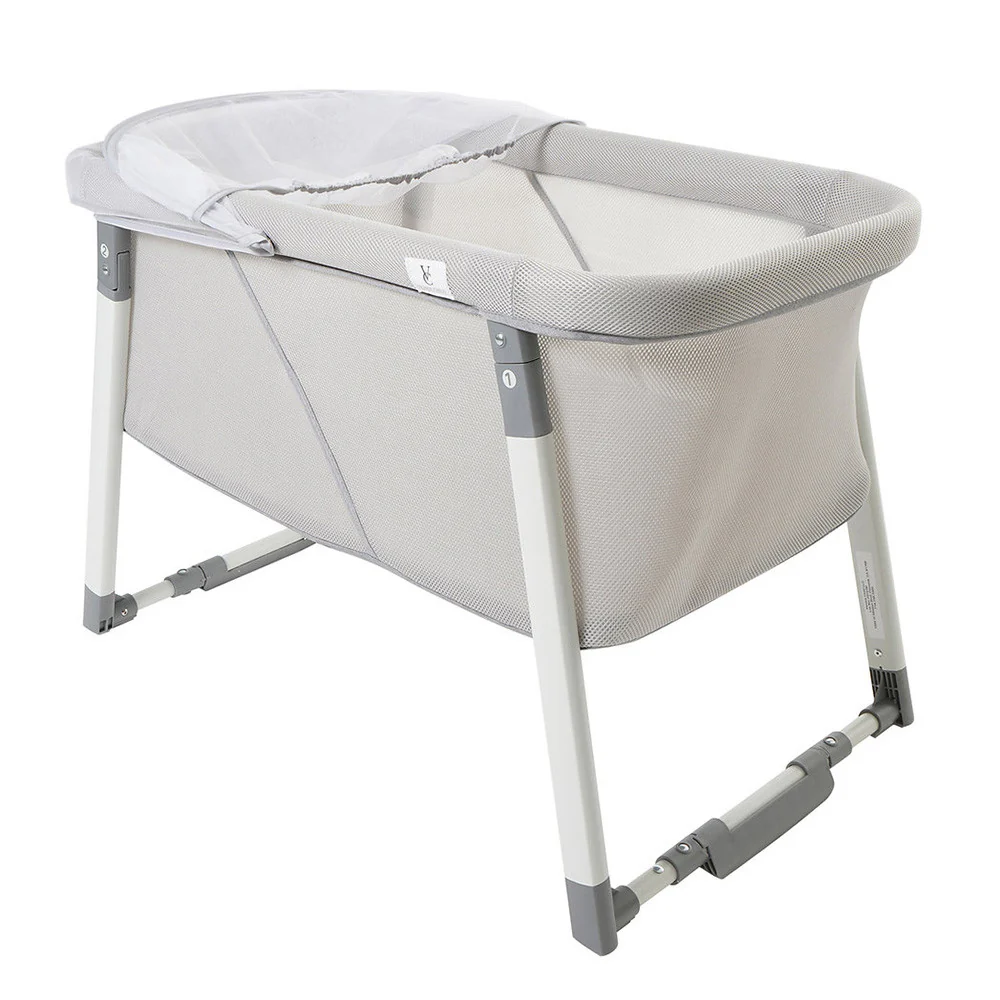 Venice Child Malibu Dreams Rocking Mini Bassinet in Gray - Image 9