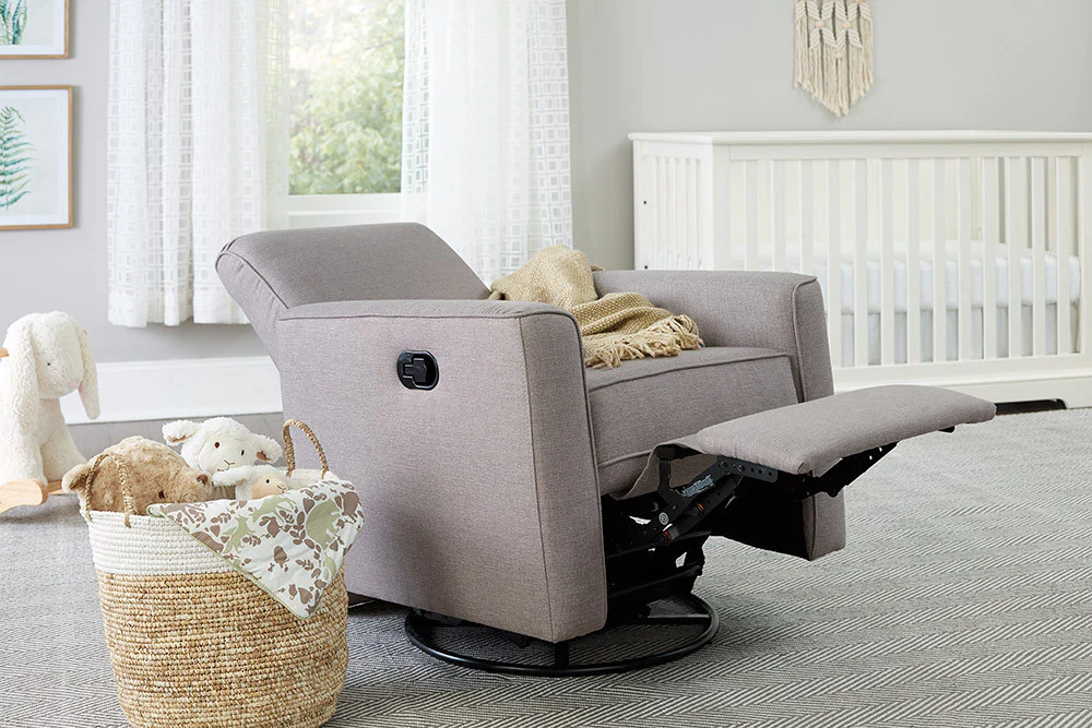 Westwood Aspen Swivel and Manual Reclining Glider in Sand - Image 4