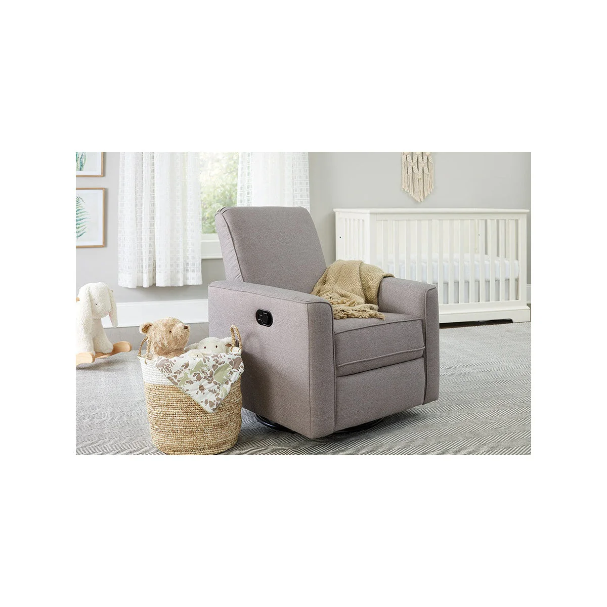 Westwood Aspen Swivel and Manual Reclining Glider in Sand - Image 5