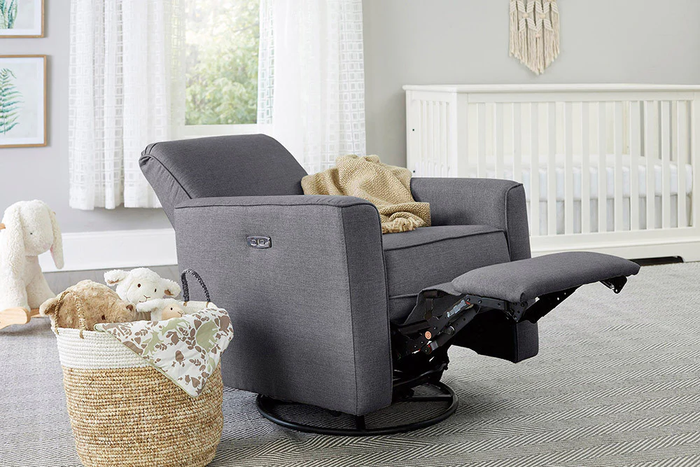 Westwood Aspen Swivel and Power Reclining Glider in Stone - Image 3