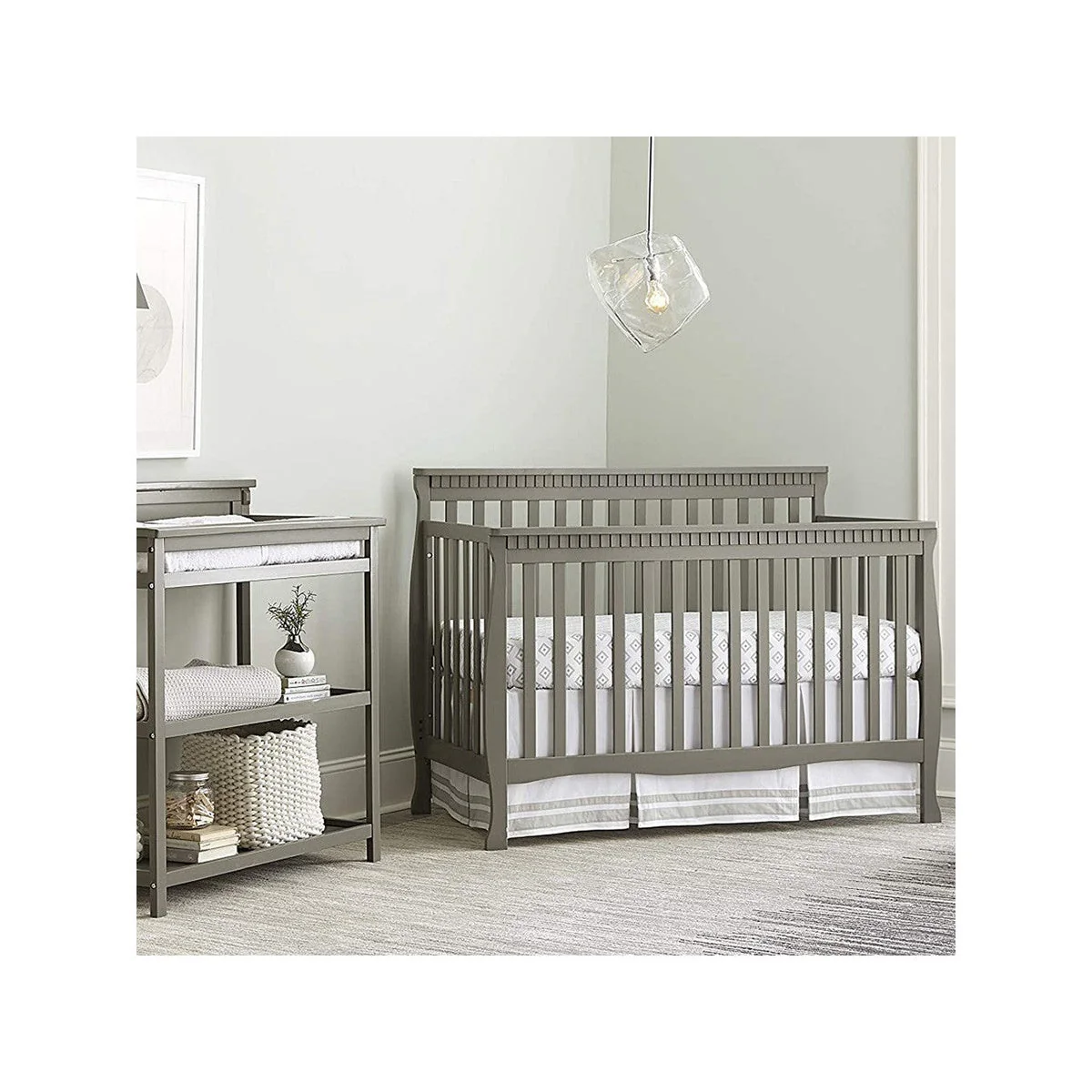 Westwood Emery Slat Convertible Crib In Grey - Image 7