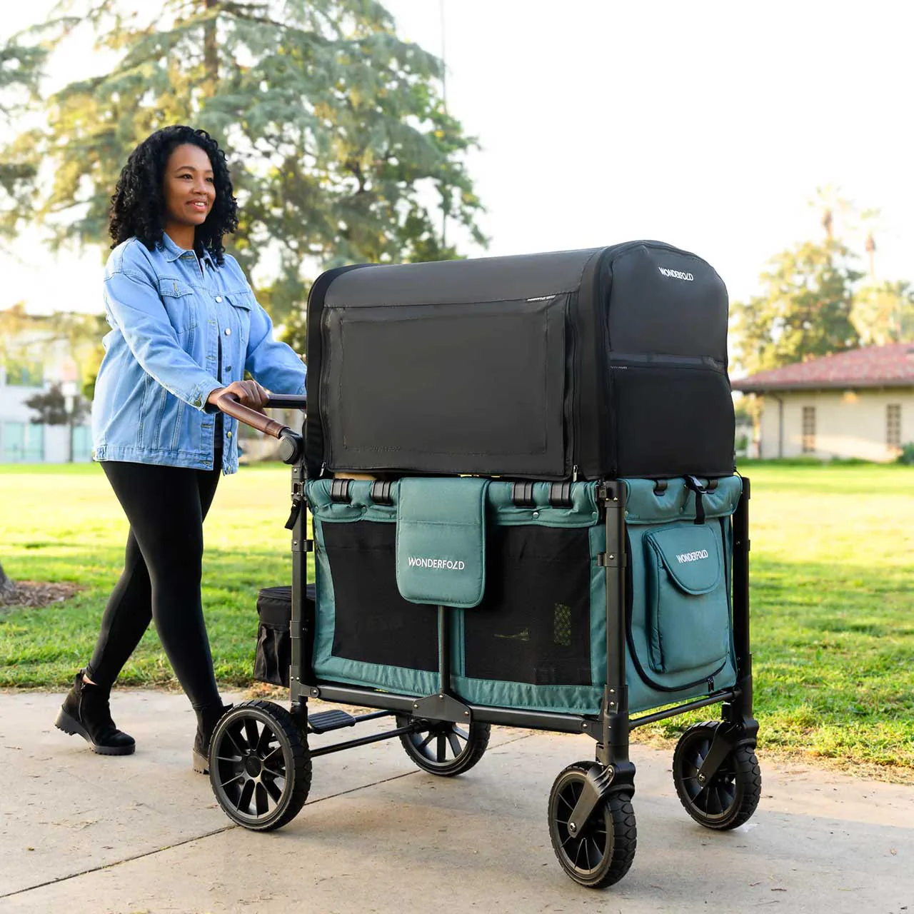 WonderFold Flex Canopy For W2 Elite & Luxe in Black - Image 4